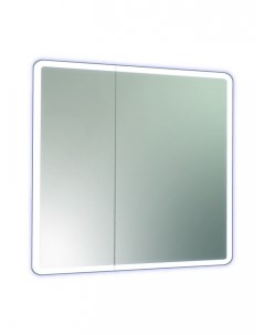Зеркало шкаф Emotion LED 80х80 с подсветкой Континент