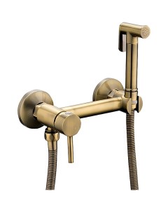 Гигиенический душ со смесителем бронза Haiba