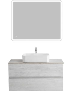 Мебель для ванной Molveno 46 100 legno bianco со столешницей marmo crema opaco Cezares