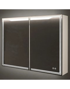 Зеркало шкаф Merano 100х80 белое с LED подсветкой 6000К Art&max
