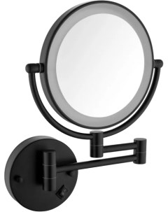Косметическое зеркало Saona с подсветкой черное Timo
