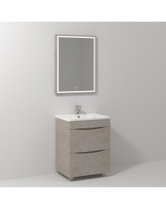 Мебель для ванной Adel 60 напольная белый камень Vod-ok