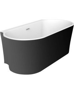 Акриловая ванна 170x80 чёрная матовая белая матовая Belbagno