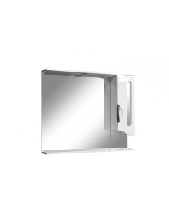 Зеркальный шкаф Сильва 100 C с подсветкой правый белый Stella polar
