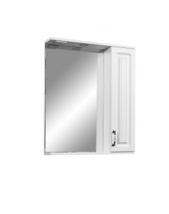 Зеркальный шкаф Кармела 65 C подвесной правый ольха белая Stella polar
