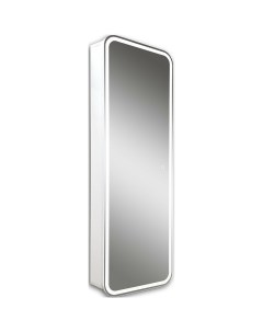 Шкаф зеркало Понтианак 45х135 с подсветкой белый Azario