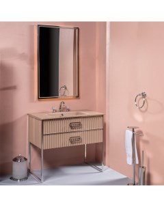 Мебель для ванной Monaco 100 капучино хром Armadi art