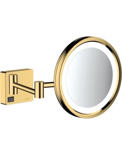 Косметическое зеркало AddStoris полированное золото Hansgrohe