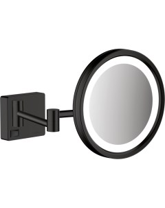 Косметическое зеркало AddStoris матовый черный Hansgrohe