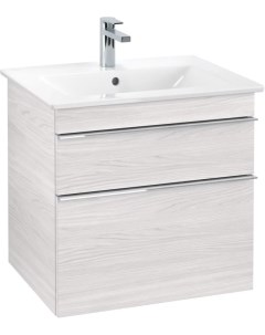 Тумба для комплекта Venticello 60 white wood с ручками хром Villeroy&boch