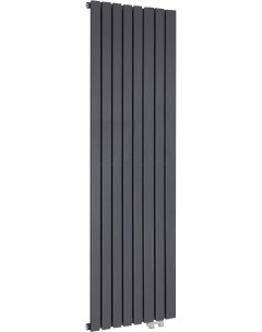 Радиатор стальной Соло В1 1750 8 секций нижнее правое подключение черный структурный шелк Кзто
