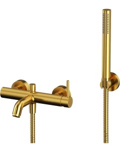Смеситель для ванны с душем Y брашированное золото Whitecross