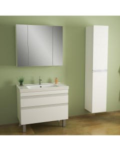Мебель для ванной Grace 90 с опорами белый глянец Dreja