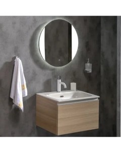 Мебель для ванной Vallessi 60 дуб светлый матовый фактурный Armadi art