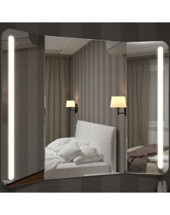 Зеркало TRIPLE VERTICAL 100х80 с подсветкой Relisan