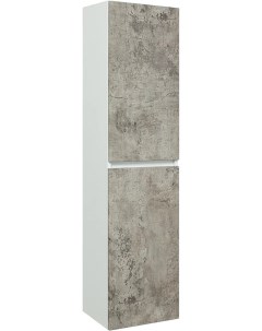 Шкаф пенал Манхэттен серый бетон Runo