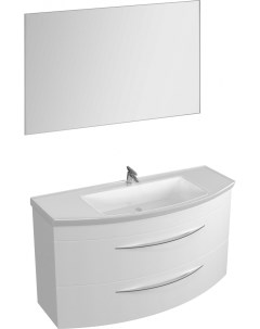 Мебель для ванной Лонг 120 белая De aqua