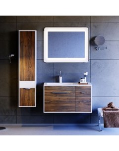 Мебель для ванной Malaga 90 L крафт темный Aqwella 5 stars