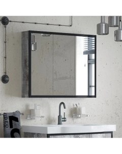 Зеркало шкаф Айрон 90 черный антик Corozo