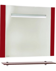 Зеркало Берта подвесная 90 красное с подсветкой Bellezza