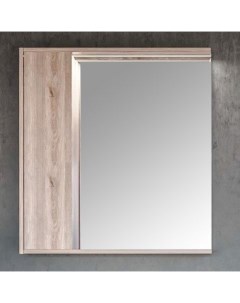 Зеркало шкаф Стоун 80 сосна арлингтон с подсветкой Акватон