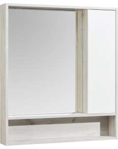 Зеркало шкаф Флай 80 дуб крафт Акватон