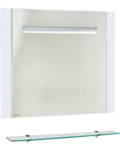 Зеркало Берта подвесная 90 белое с подсветкой Bellezza