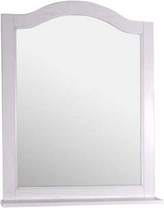 Зеркало Модерн 85 белое патина серебро 11232 Asb-woodline