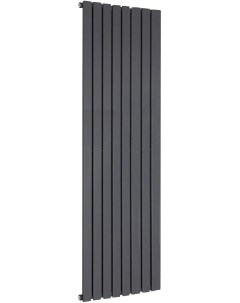 Радиатор стальной Соло В1 1750 8 секций боковое правое подключение черный структурный шелк Кзто