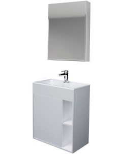 Мебель для ванной Lido 60П белый глянец 1marka