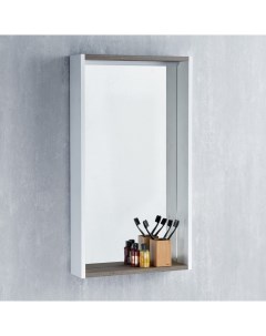 Зеркало Бэлла 46 с подсветкой белое джарра Акватон