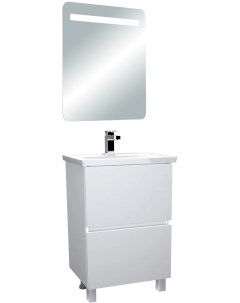 Мебель для ванной Aris 60Н напольная белый глянец 1marka