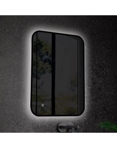 Зеркало Siena S 55х80 черное с LED подсветкой 6000К Art&max