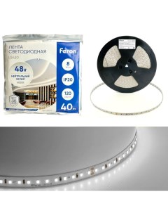 Светодиодная лента 8W m 120LED m 2835SMD дневной белый 40M LS420 48792 Feron