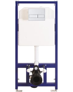 Система инсталляции для унитазов Novum L2 с кнопкой смыва матовый хром 040212 Berges wasserhaus