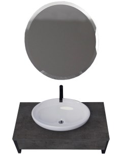 Мебель для ванной Grunge Loft 100 бетон темно серый 1marka