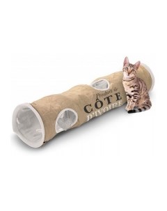 Туннель для кошек шуршащий Cote Divoire бежевый 120х25х25см Нидерланды Ebi