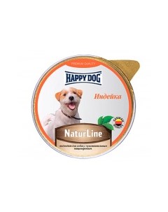Natur Line Корм влаж индейка паштет д собак 125г Happy dog