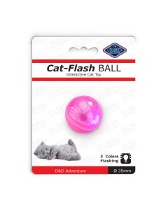 Игрушка для кошек интерактивная Мяч светящийся розовая 3 5см Нидерланды Ebi