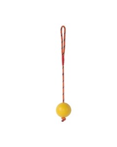 Игрушка для собак резиновая Мячик на верёвке жёлтая D6см 30см Бельгия Duvo+