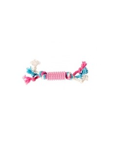 Игрушка для собак Резиновый центр с веревками розовый 7х3см Бельгия Duvo+