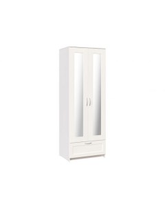 Распашной шкаф Сириус 219 6 60 см С двумя зеркалами Прямые Белый 78 2 Шведский стандарт