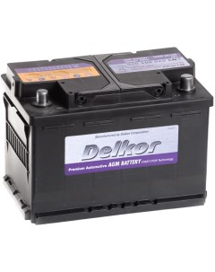 Автомобильный аккумулятор AGM 70 Ач обратная полярность L3 Delkor