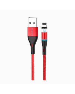 Кабель USB Lightning 8 pin 1м красный Skill Magnetic BU16 Borofone