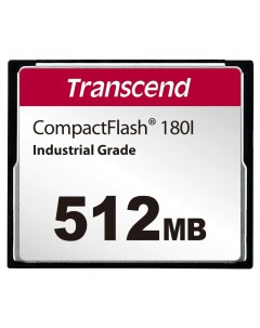 Карта памяти промышленная 512Mb CompactFlash Industrial Grade TS512MCF180I Transcend