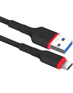 Кабель USB USB Type C 2 4A 1 м черный F156 87110BLA Defender