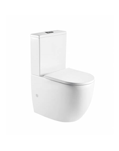 Унитаз-компакт WW SK WW MERZBACH 011 XL GL-WT безободковый, с сиденьем микролифт, белый глянцевый Weltwasser