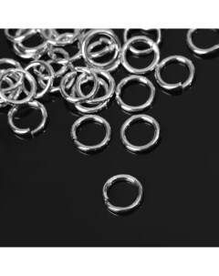 Кольцо соединительное 1 10 мм набор 50 г 145 шт см 984 цвет серебро Queen fair