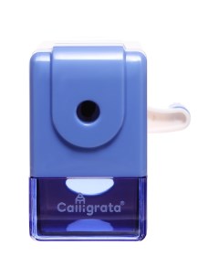 Точилка механическая с контейнером классика цвет голубой Calligrata