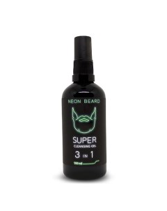 Супер очищающий гель для лица и бороды GREEN NEON Экзотическая Вербена 100 0 Neon beard